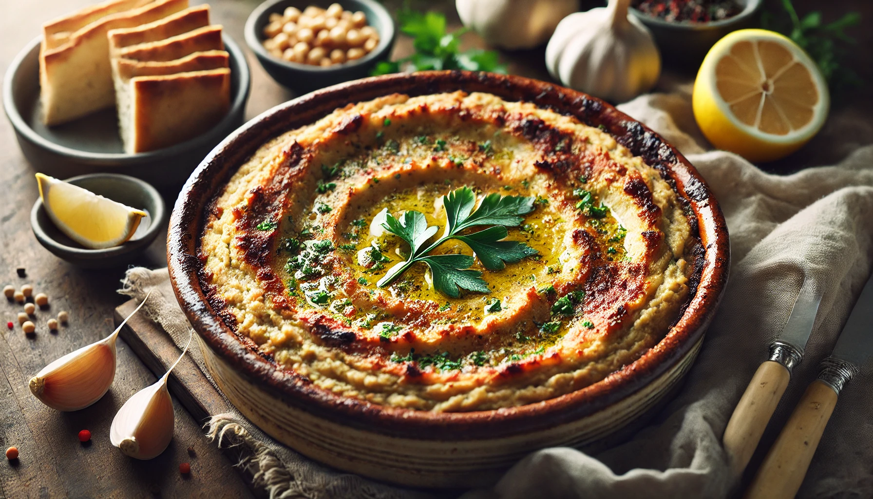 Hummus-Gratin