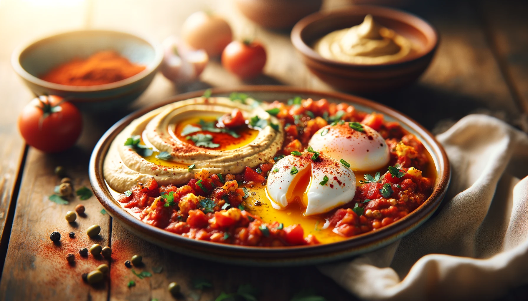 Shakshuka mit Hummus