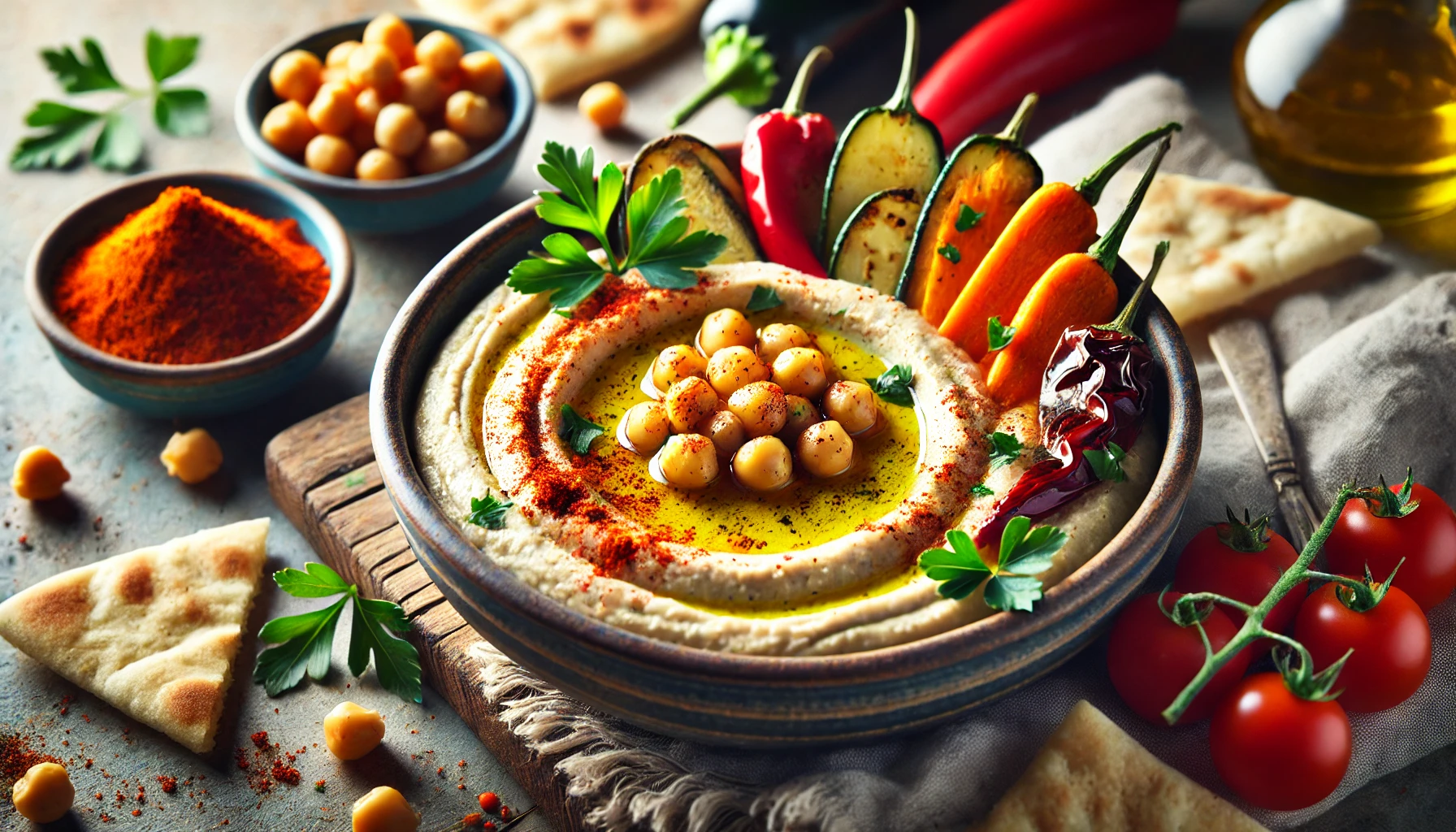 Warme Hummus-Bowls